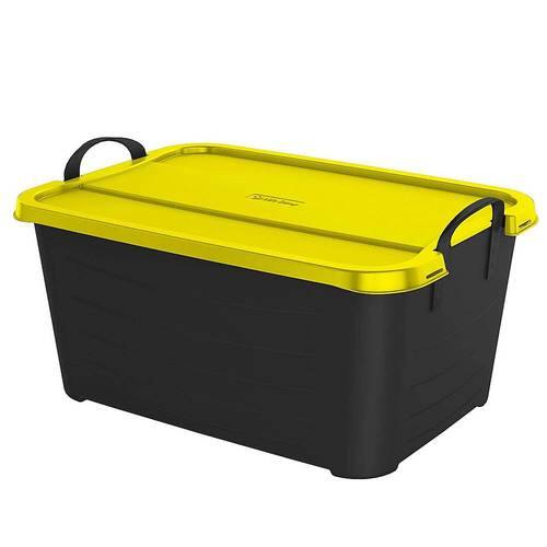 Life Story - Stackable Organization and Storage Container - Black/Yellow