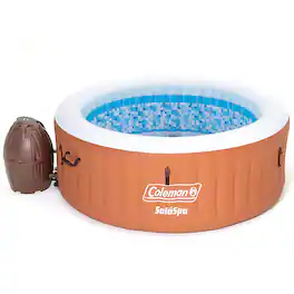 Coleman - Inflatable Spa w/ Pump - Orange