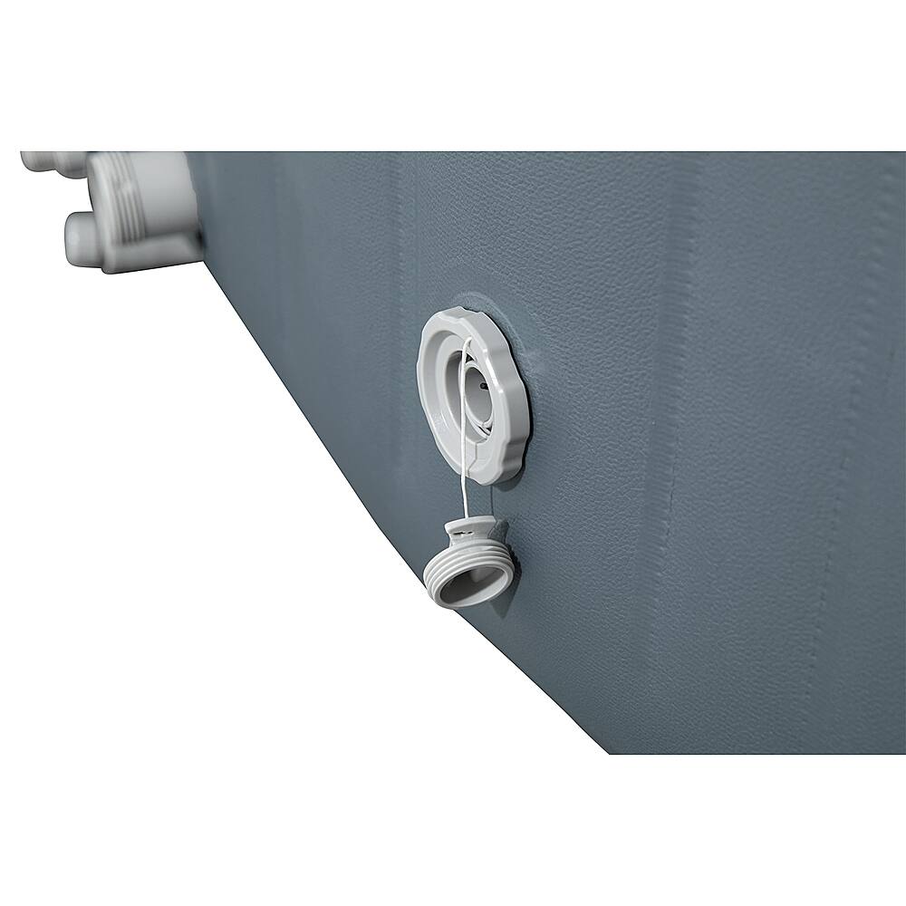 Alt View 16. Coleman - SaluSpa Portable Inflatable Outdoor AirJet Square Hot Tub - Gray.