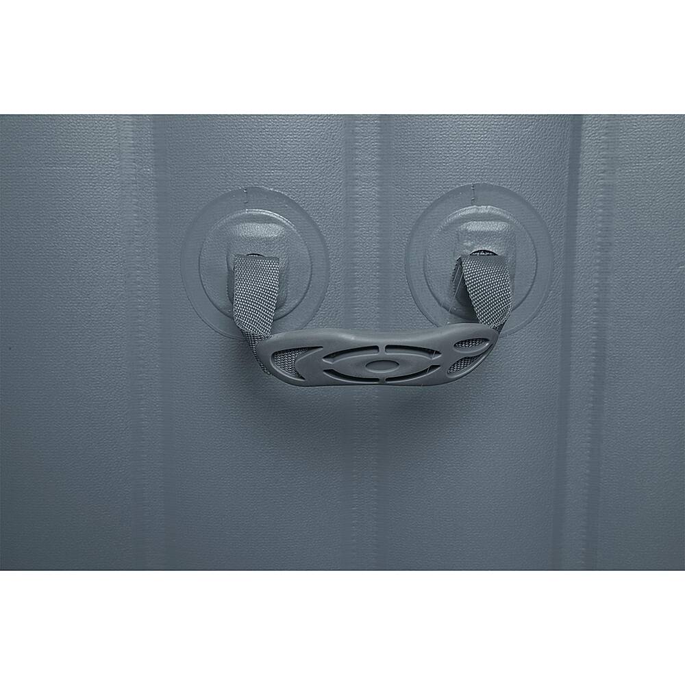 Alt View 18. Coleman - SaluSpa Portable Inflatable Outdoor AirJet Square Hot Tub - Gray.