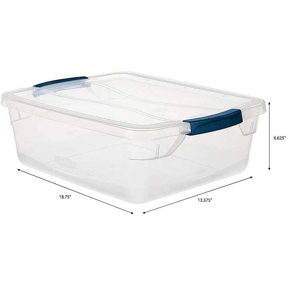 Best Buy: RubberMaid Cleverstore Plastic Storage Tote Container With ...