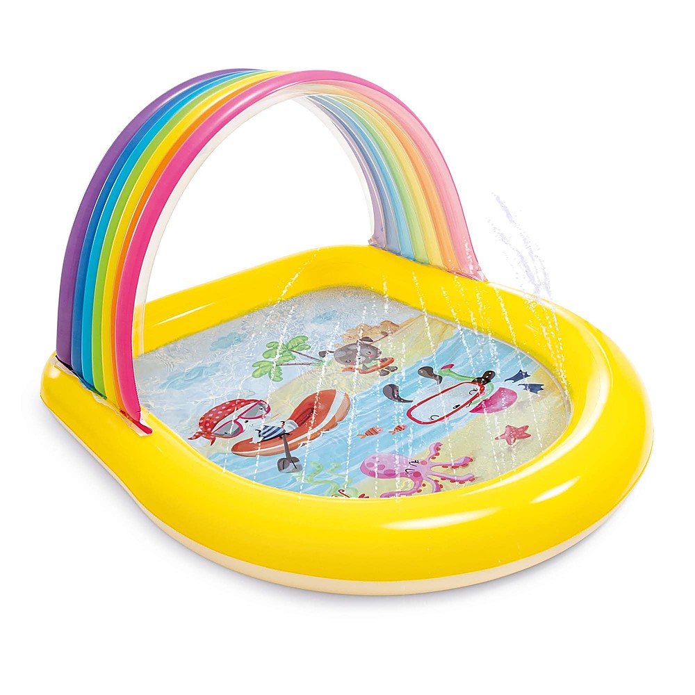 Intex - Inflatable Rainbow Arch Kids Spray Pool for Ages 2 & Up