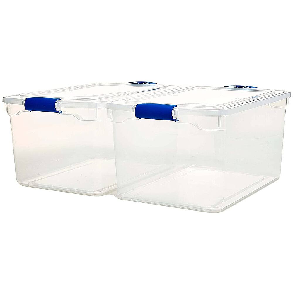 Best Buy Homz Heavy Duty Modular Stackable Storage Containers, 2 Pack