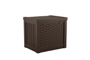 Suncast - Outdoor Patio Storage Box - Java - Front_Zoom