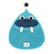 Front Zoom. 3 Sprouts - Baby Hanging Suctioned Cup Bath/Shower Storage Organizer - Blue Walrus.