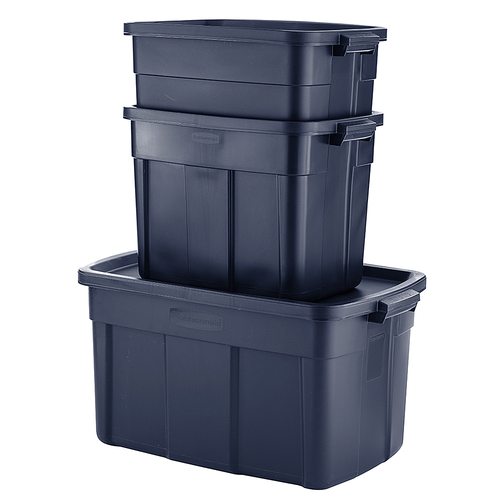 Rubbermaid Roughneck Rugged Stackable Storage Tote Container (6 Pack)