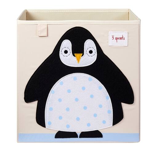 3 Sprouts - Children's Foldable Fabric Storage Cube Soft Toy Bin