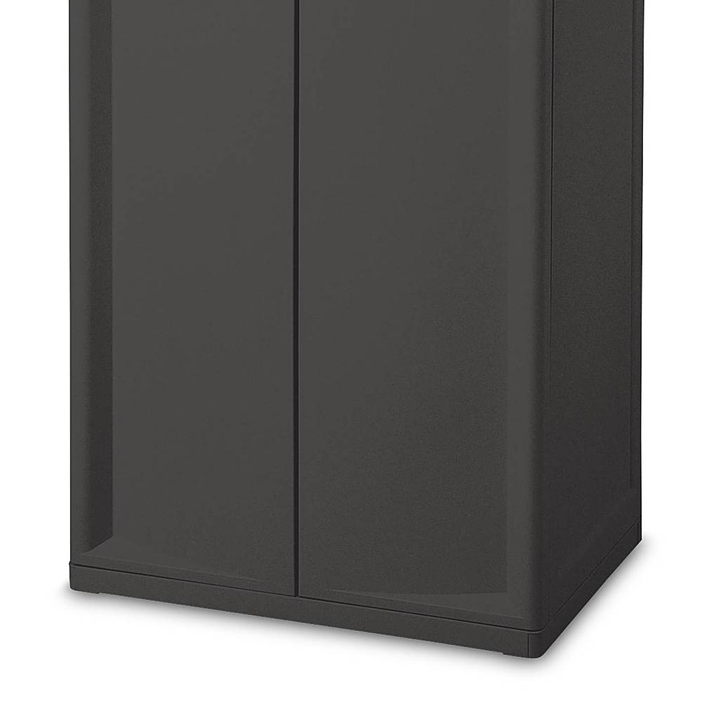 Alt View 14. Sterilite - Adjustable 4-Shelf Gray Storage Cabinet With Doors, 2 Pack.