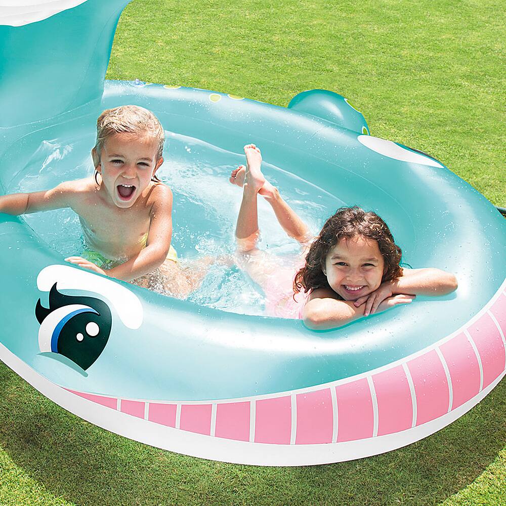 Alt View 13. Intex - Inflatable Whale Spray Kiddie Pool for Kids 2+.