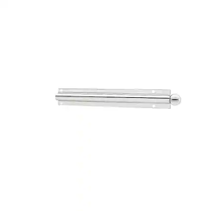 Front. Rev-A-Shelf - Extendable Metal Closet Valet Clothes Rod - Chrome.