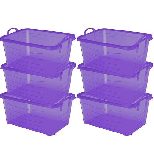 Life Story - Stackable Closet & Storage Box Containers (6 Pack)