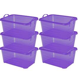 Life Story - Stackable Closet & Storage Box Containers (6 Pack)