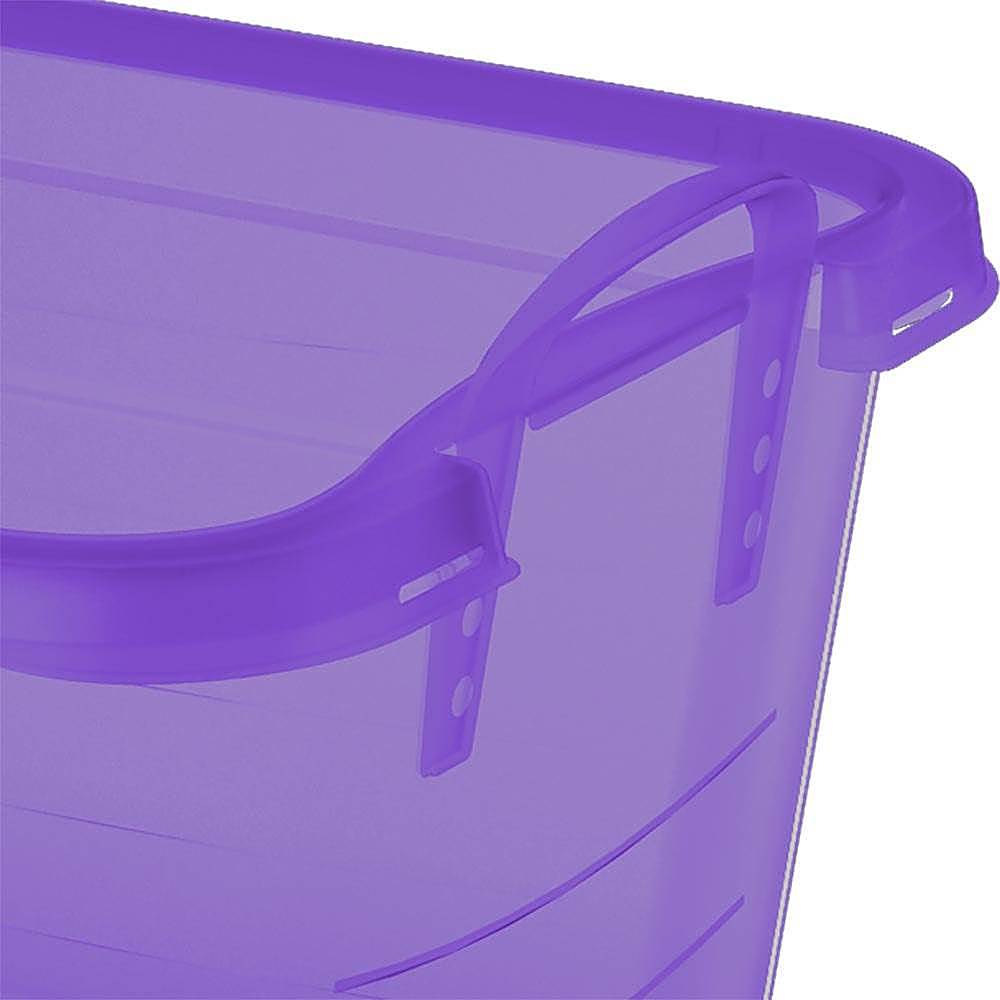 Life Story Clear Stackable Closet & Storage Box 55 Quart Containers (12 Pack)