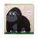Front Zoom. 3 Sprouts - Children's Foldable Fabric Storage Cube Box Toy Bin, Friendly Gorilla.