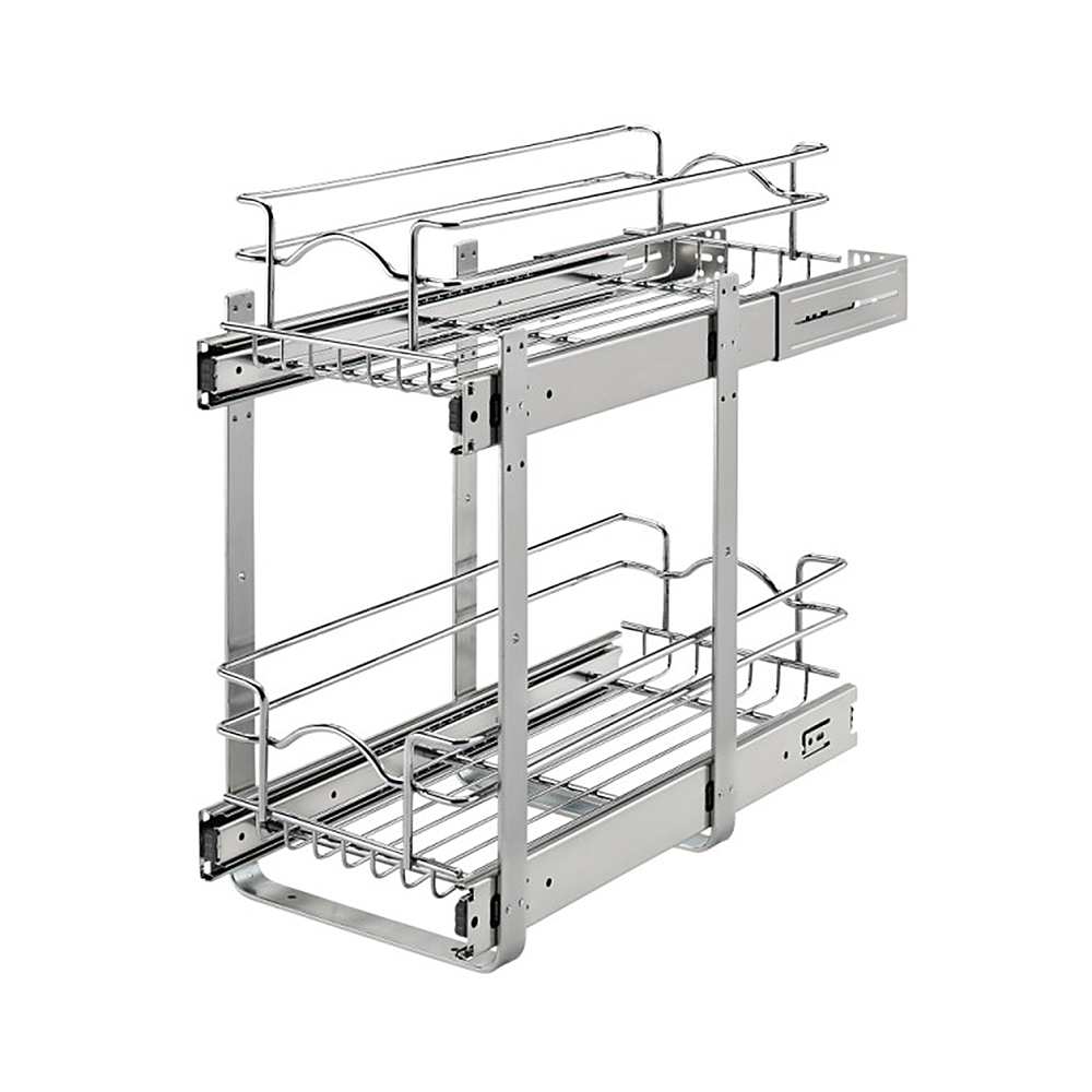 Details about   Rev-A-Shelf 15"x22" 2-Tier Pull Out Wire Basket Open Box 3 Pack Chrome 