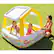 Left. Intex - Inflatable Ocean Scene Sun Shade Kids Swimming Pool With Canopy - Multi.