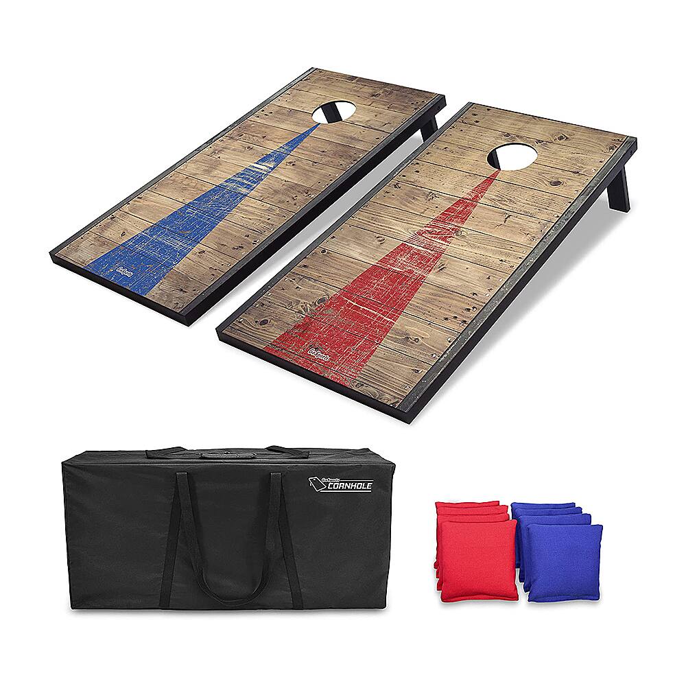 GoSports Classic Cornhole Regulation Size Bean Bag Backyard Lawn Game Rustic CH02MDFSTEEL