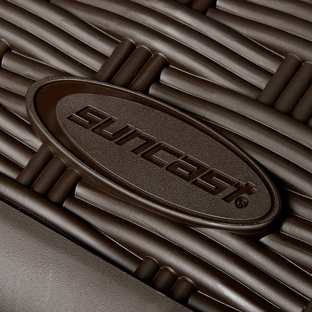 Alt View 16. Suncast - Resin Wicker Outdoor Patio Storage Deck Box, Brown.