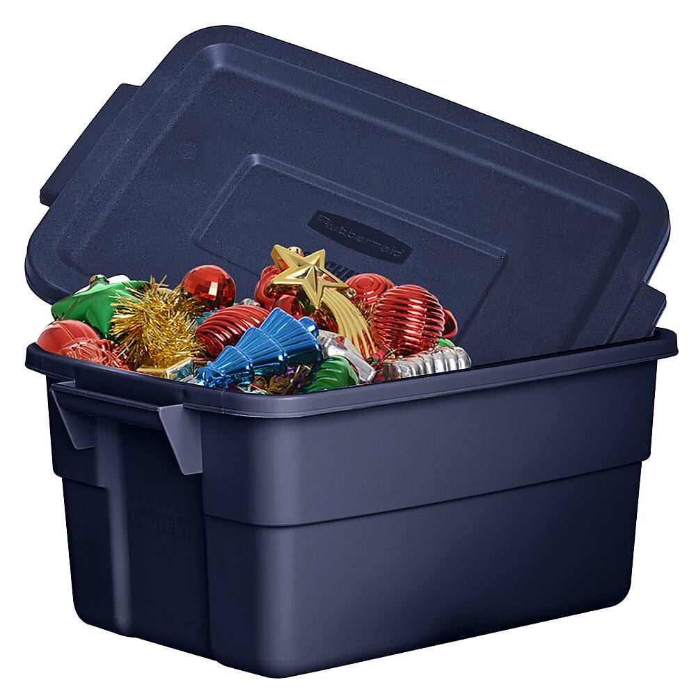Alt View 13. RubberMaid - Roughneck 3 Gallon Rugged Storage Tote Container (6 Pack) - Blue.
