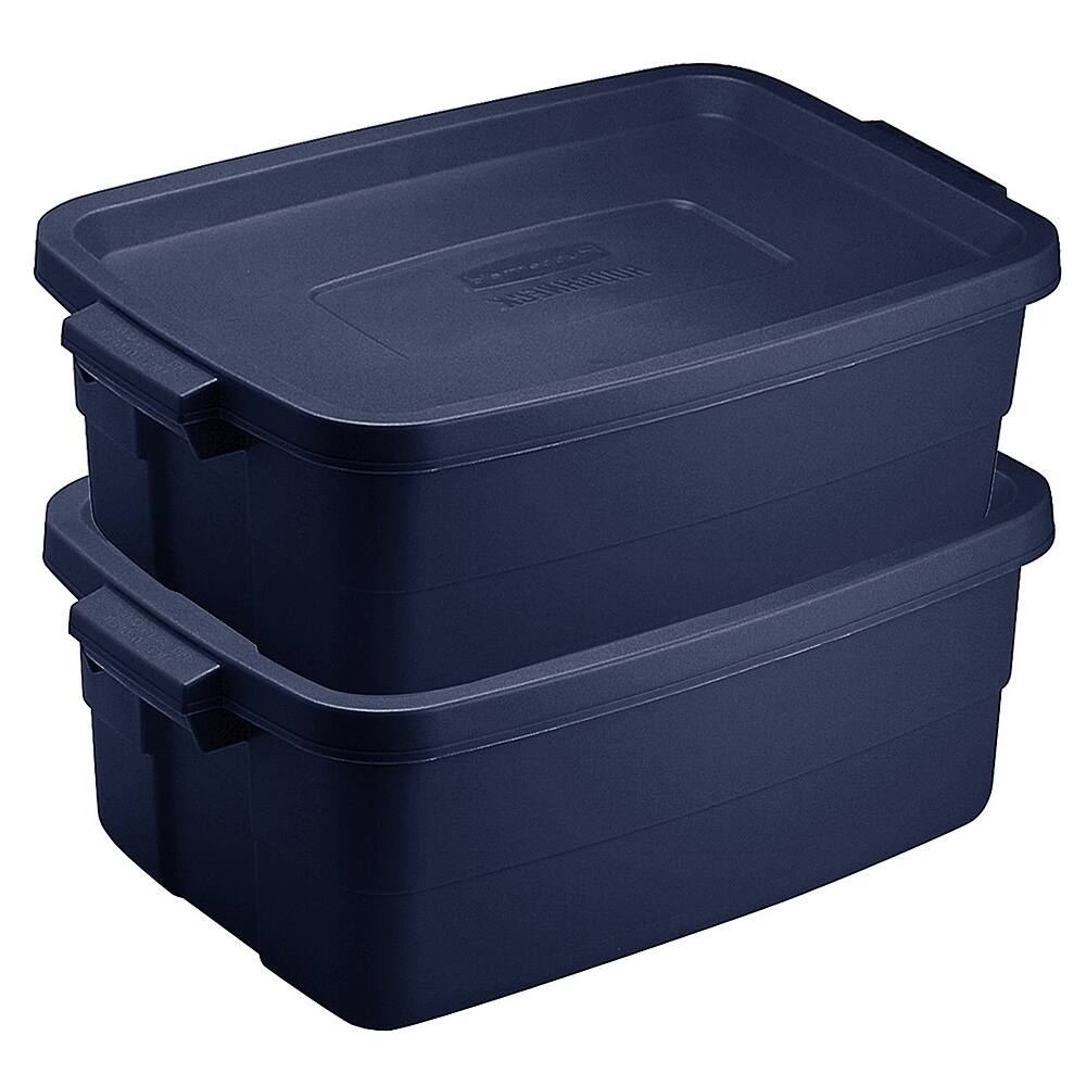 Alt View 14. RubberMaid - Roughneck 3 Gallon Rugged Storage Tote Container (6 Pack) - Blue.