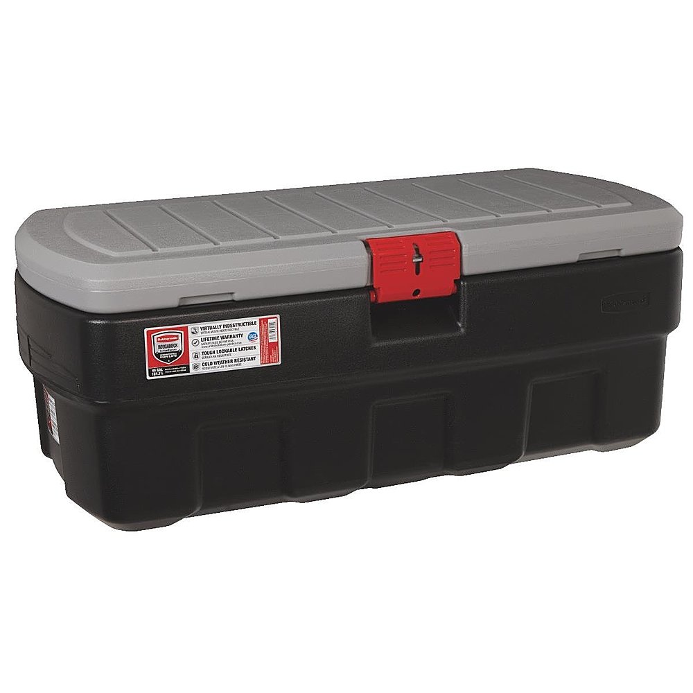 RubberMaid - Action Packer Lockable Latch Storage Box Container - Black