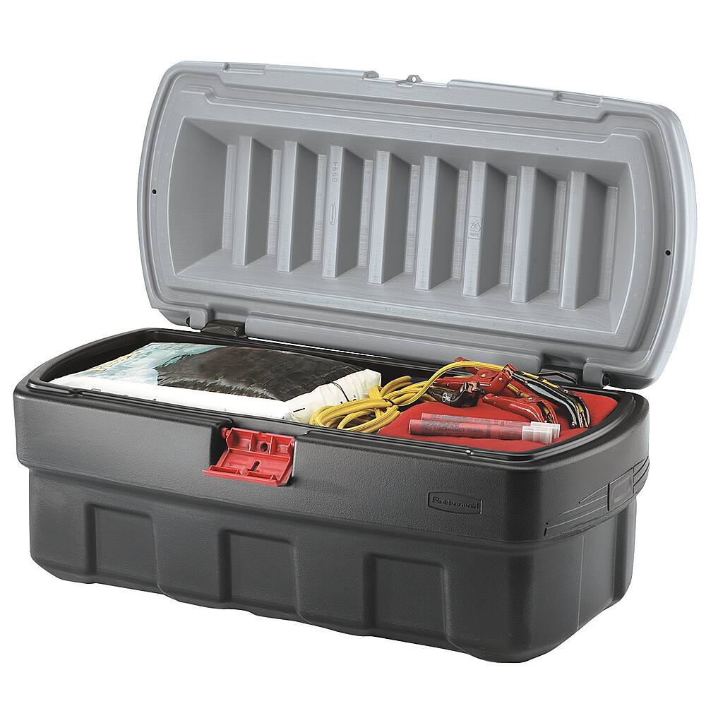 Alt View 12. RubberMaid - Action Packer Lockable Latch Storage Box Container - Black.