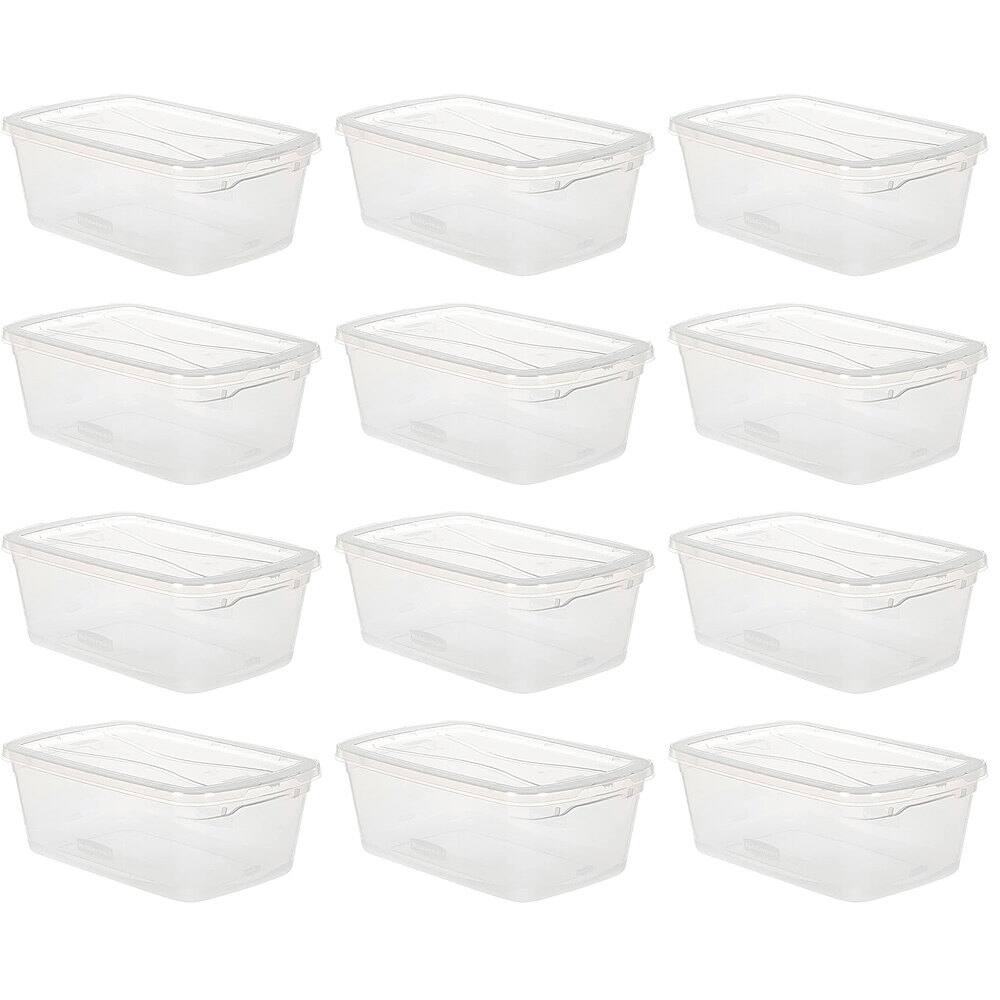 Alt View 11. RubberMaid - Latching Plastic Storage Tote Container & Lid (12 Pack).