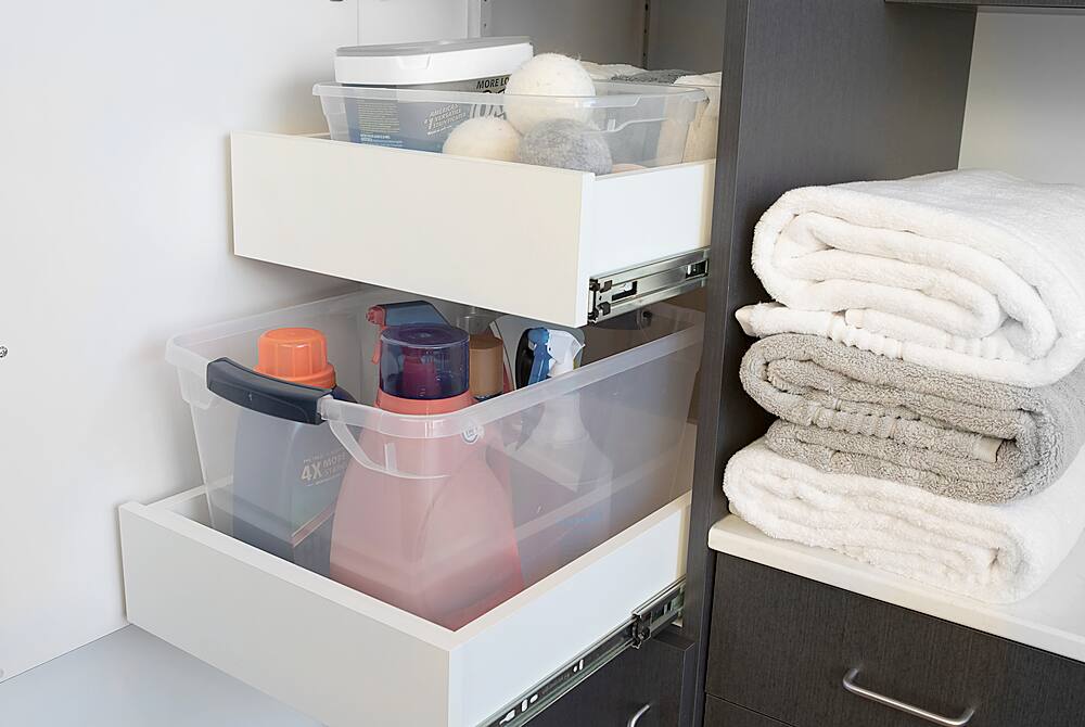 Alt View 16. RubberMaid - Latching Plastic Storage Tote Container & Lid (12 Pack).