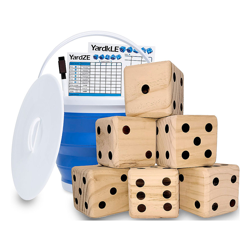 Best Buy GetMovin Sports Yardzee Farkle Giant Dice Set with