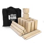 YardGames - Kubb Premium Wooden Game Set with Canvas Transport & Storage Bag