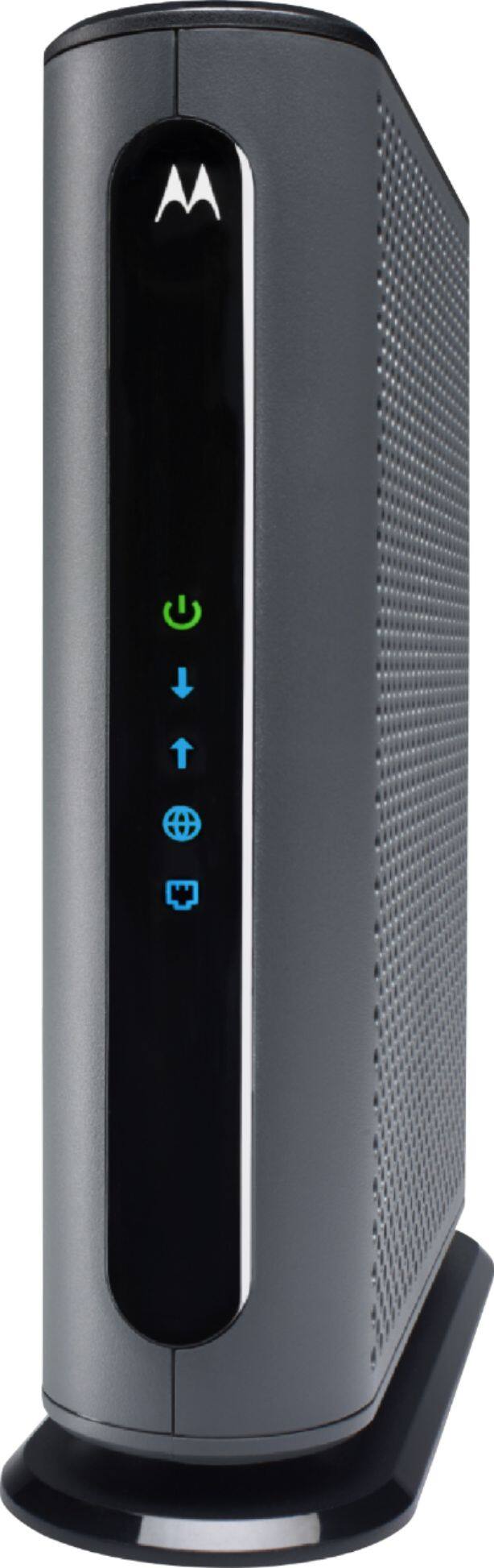 Angle. Motorola - MB8611 32x8 DOCSIS 3.1 Cable Modem 2.5 GB Ethernet - Black.