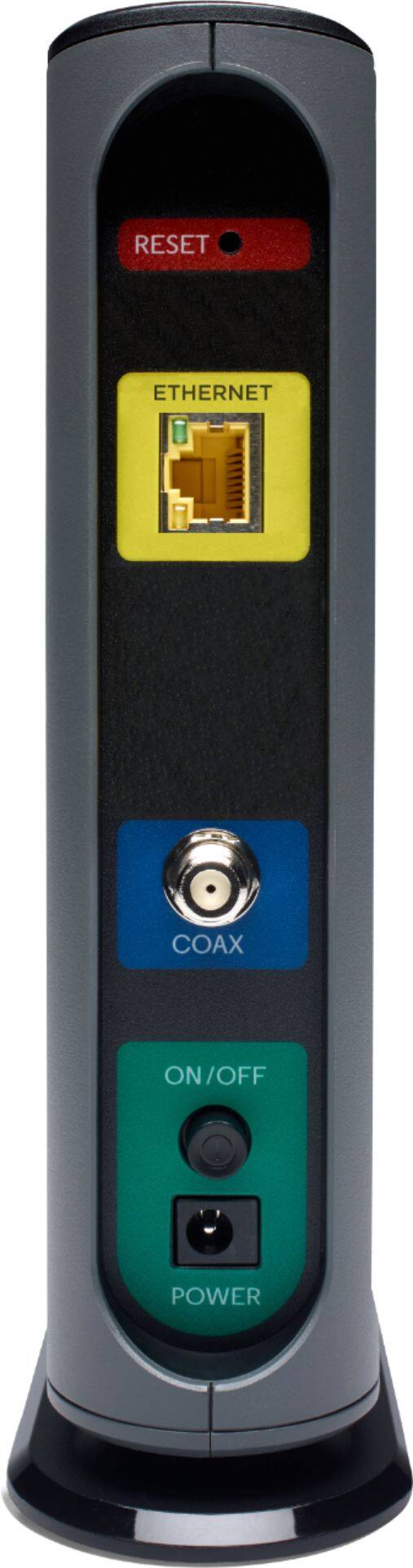 Left. Motorola - MB8611 32x8 DOCSIS 3.1 Cable Modem 2.5 GB Ethernet - Black.