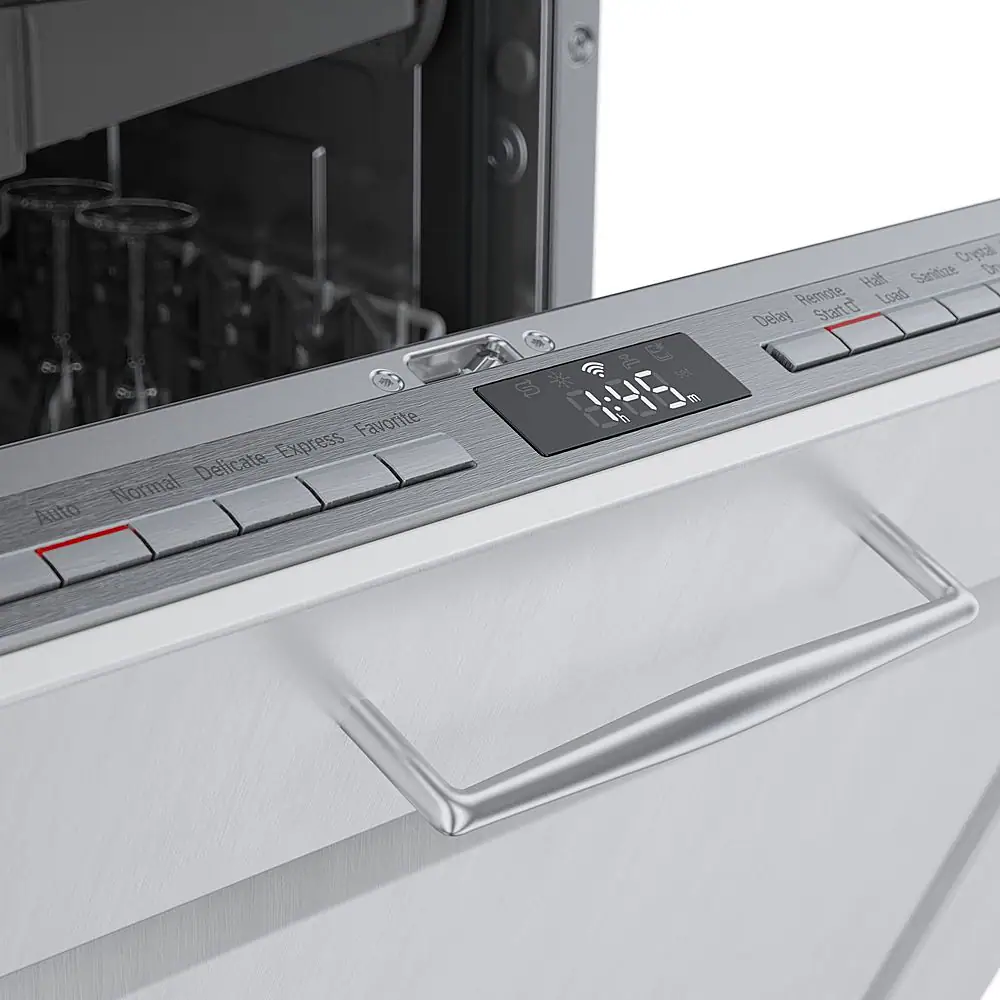 Alt View 21. Bosch - 800 Series 24" Top Control Smart Built-In Dishwasher with 3rd Rack and 42 dBA - Custom Panel Ready.