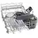 Alt View 18. Bosch - 800 Series 18" Top Control Smart Built-In Dishwasher with 3rd Rack and 44 dBA - Custom Panel Ready.