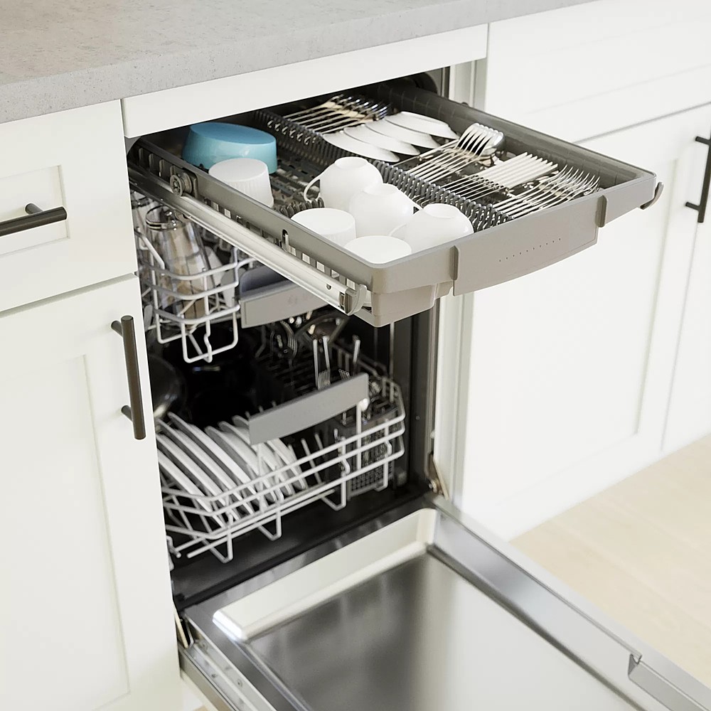 GE Profile 18 Top Control Built-In Dishwasher with Stainless