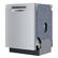 Left. Bosch - 300 Series 24" Front Control Smart Built-In Dishwasher, 46 dBA - Silver.