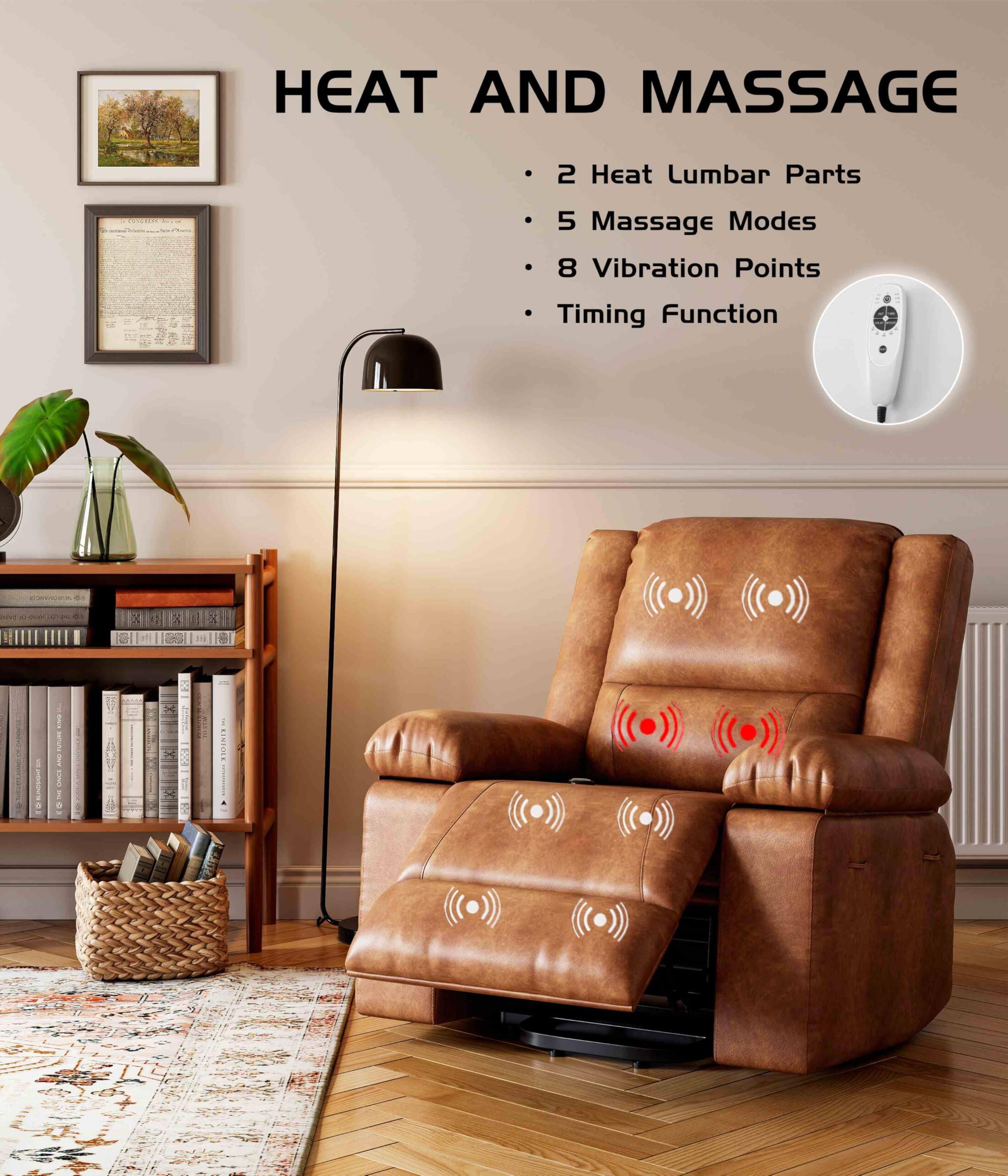 HEAT AND MASSAGE

- 2 Heat Lumbar Parts
- 5 Massage Modes
- 8 Vibration Points
- Timing Function