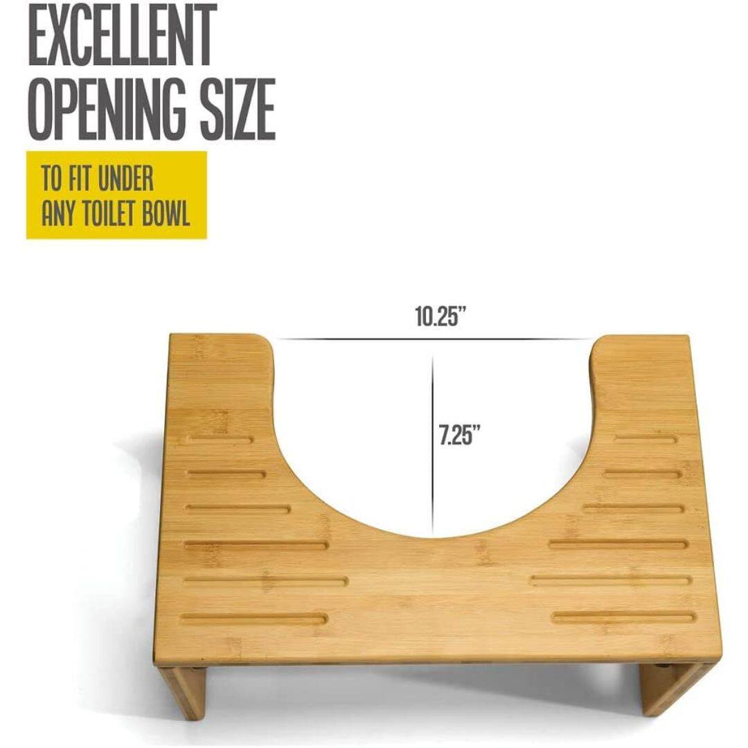 EXCELLENT OPENING SIZE  
TO FIT UNDER ANY TOILET BOWL  

10.25"  
7.25"