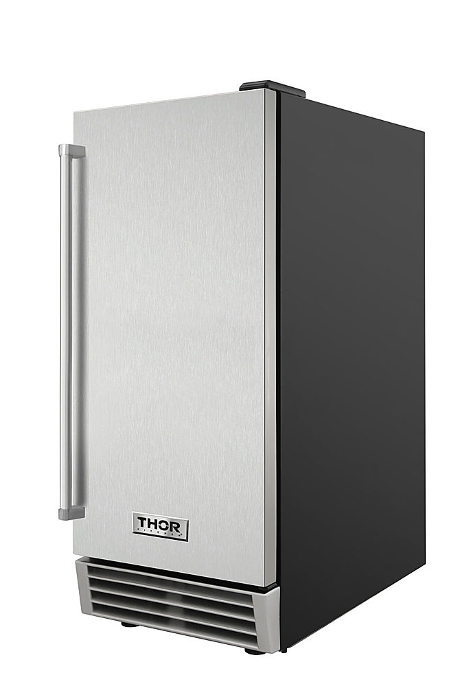 Angle View: Thor Kitchen - 15 inch Built-In Ice Maker - Stainless steel