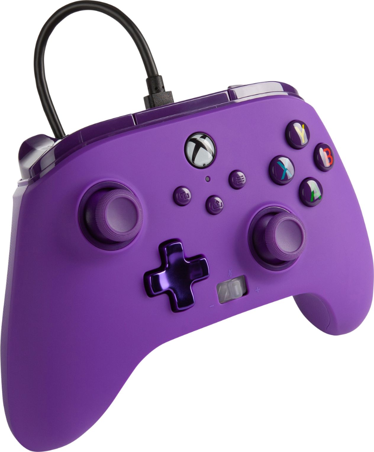 Angle View: PowerA Enhanced Wired Controller for Xbox Series X|S - Royal Purple
