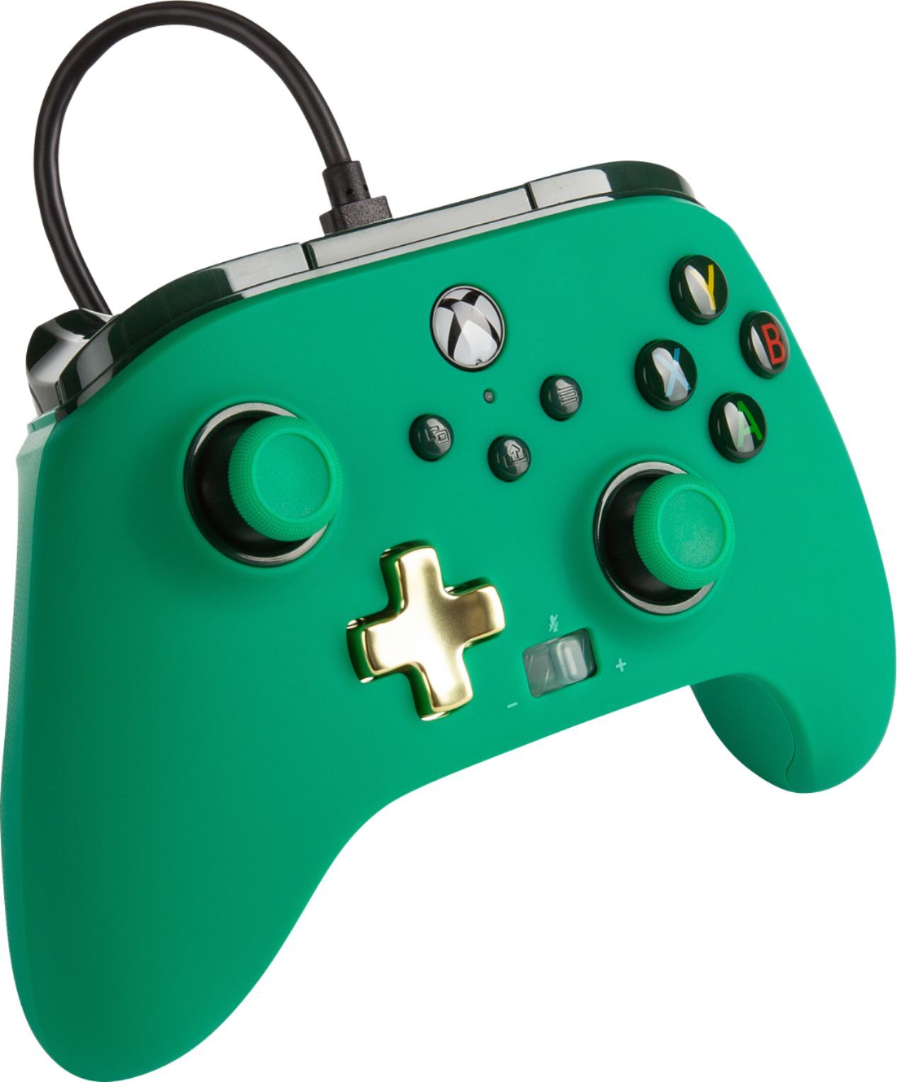 Angle View: PowerA - Enhanced Wired Controller for Xbox Series X|S - Green