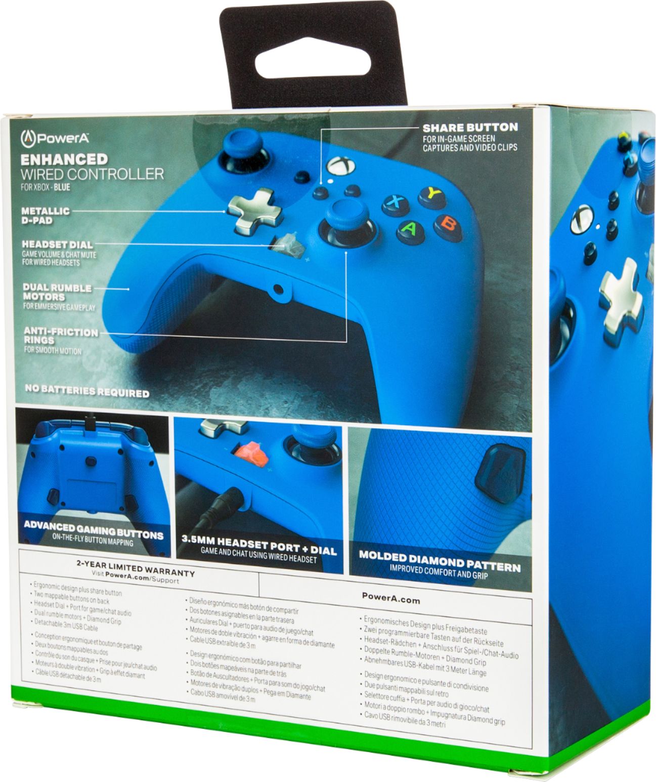 Controle Xbox Series X S Xbox One Joystick Gamepad Joypad Wired Console de  Jogos Windows PC Controle