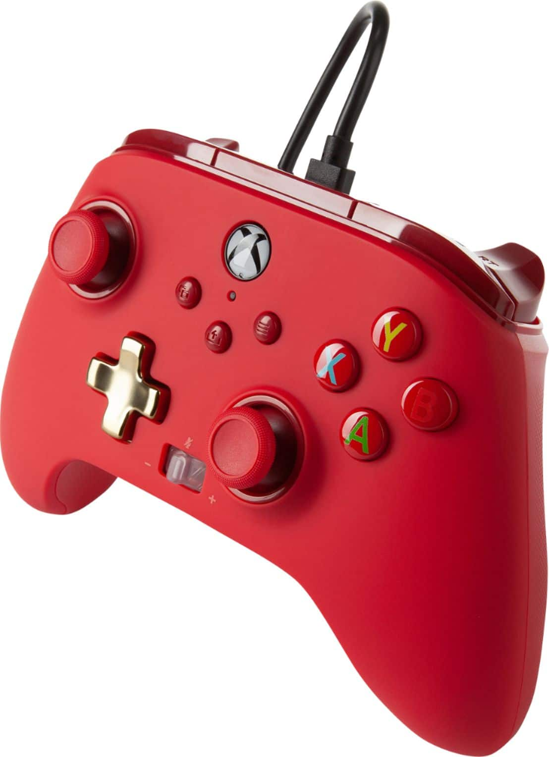 powera enhanced wired controller for xbox red