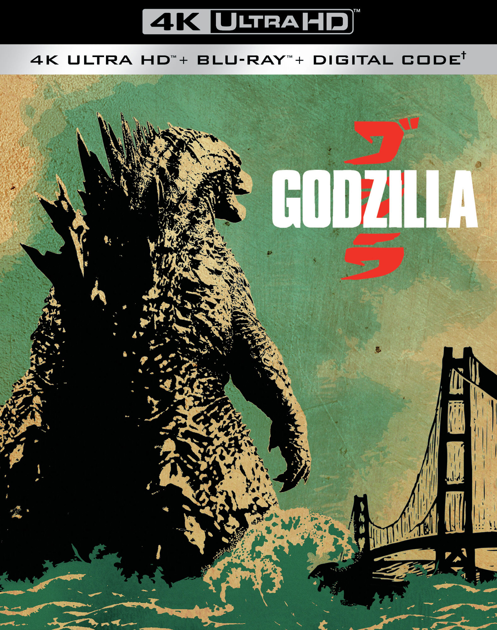 Godzilla [Includes Digital Copy] [4K Ultra HD Blu-ray/Blu-ray] [2014]