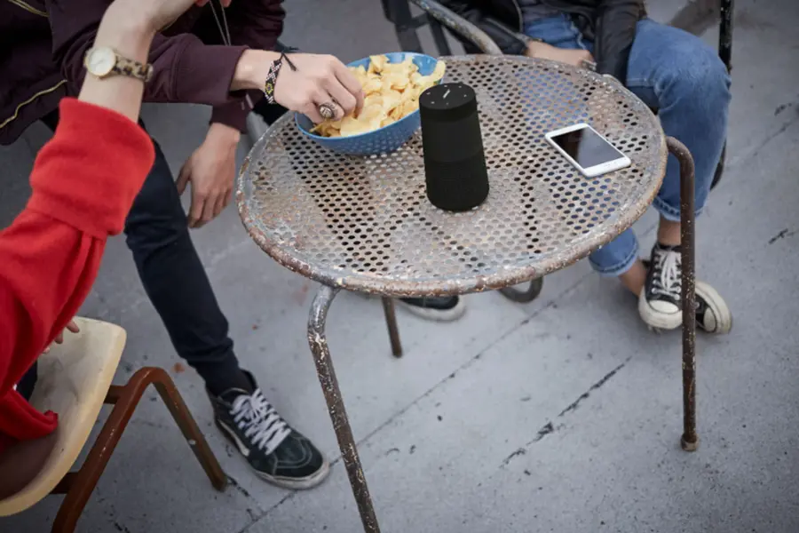 Alt View 15. Bose - SoundLink Revolve II Portable Bluetooth Speaker - Triple Black.