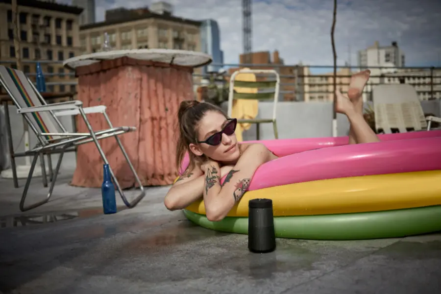 Alt View 16. Bose - SoundLink Revolve II Portable Bluetooth Speaker - Triple Black.