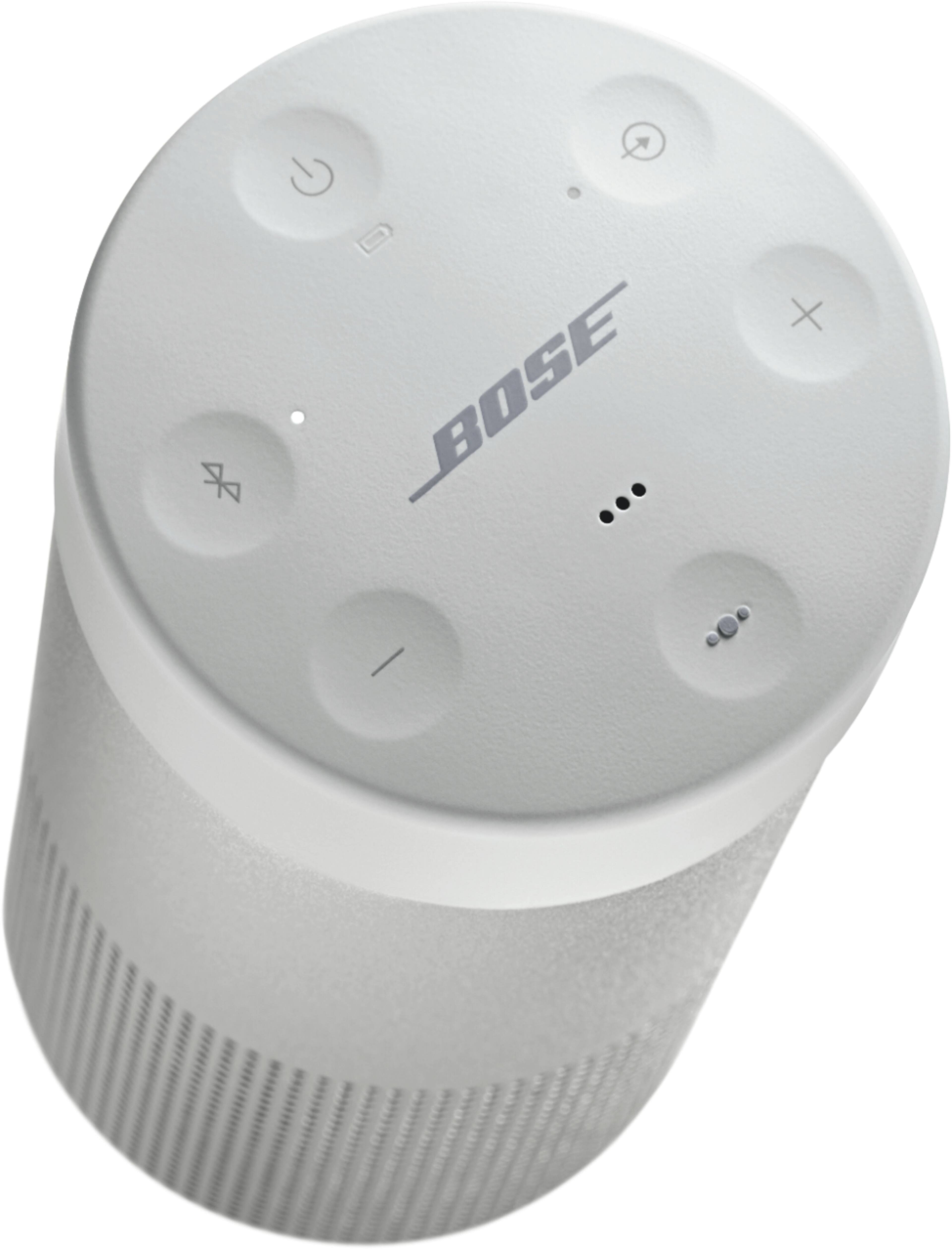 Angle. Bose - SoundLink Revolve II Portable Bluetooth Speaker - Luxe Silver.