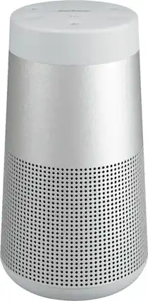 Front. Bose - SoundLink Revolve II Portable Bluetooth Speaker - Luxe Silver.