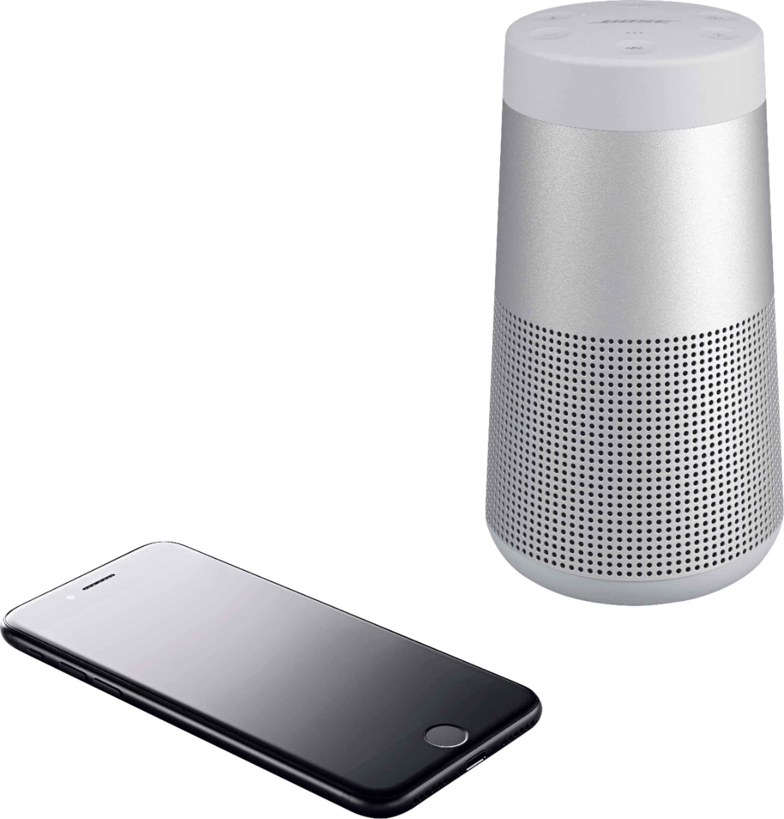 Alt View 13. Bose - SoundLink Revolve II Portable Bluetooth Speaker - Luxe Silver.