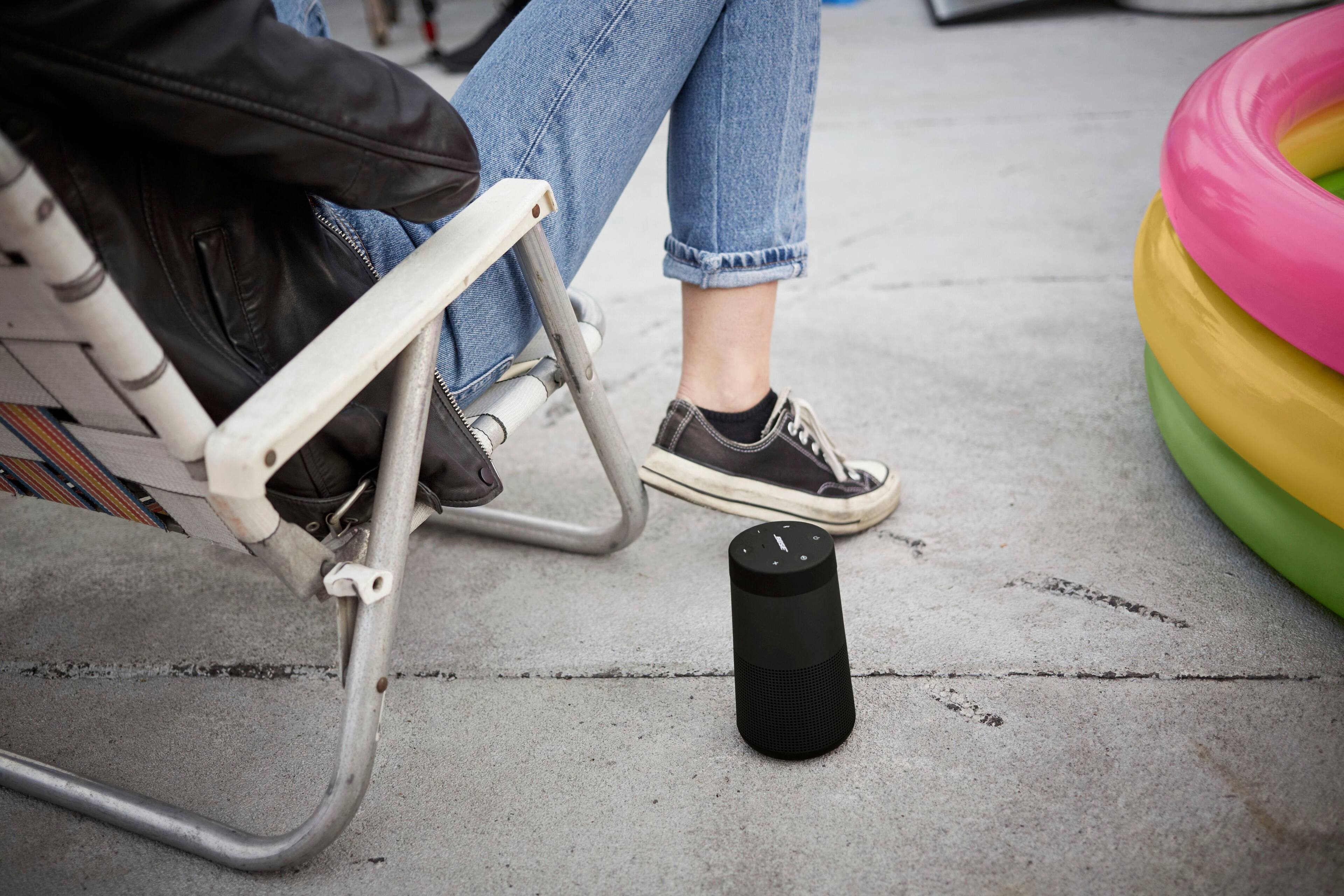Alt View 13. Bose - SoundLink Revolve+ II Portable Bluetooth Speaker - Triple Black.